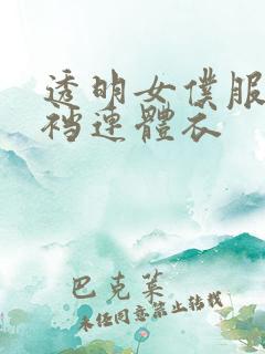 透明女仆服装开裆连体衣