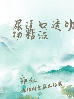 尿道口透明分泌物粘液