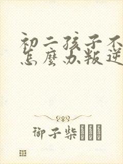 初二孩子不听话怎么办叛逆期孩子怎么管教