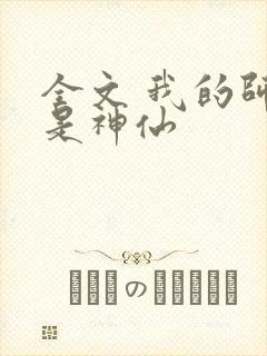 全文 我的师傅是神仙