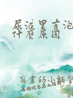 尿液里有泡泡是什么原因