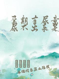 孕期有尿意但是尿不出来是什么原因