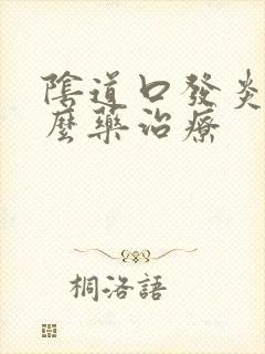 阴道口发炎用什么药治疗