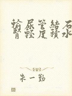 输尿管结石伴有肾轻度积水怎么办