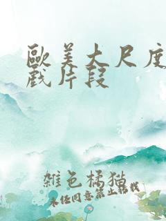 欧美大尺度激情戏片段