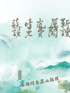 苏晴岚厉靳川小说免费阅读最新章节