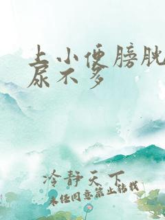 上小便膀胱胀痛尿不多