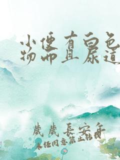 小便有白色浑浊物而且尿道还疼