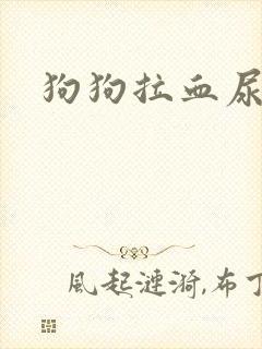 狗狗拉血尿血