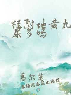 桂附地黄丸治夜尿多吗