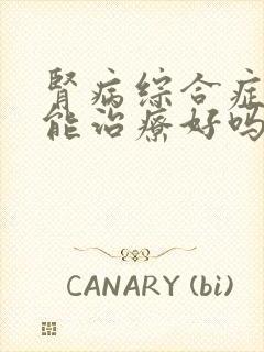 肾病综合症早期能治疗好吗