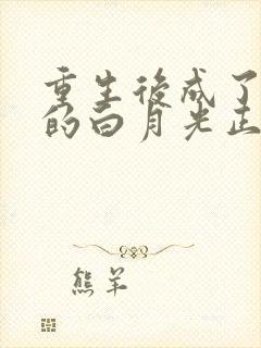 重生后成了皇帝的白月光正版