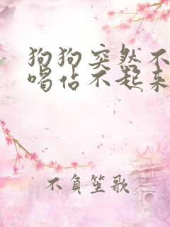 狗狗突然不吃不喝站不起来