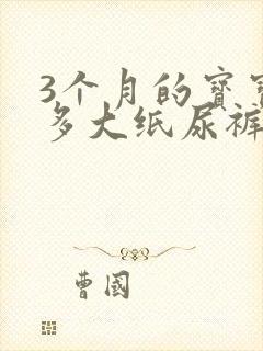 3个月的宝宝穿多大纸尿裤