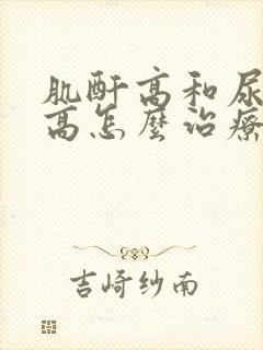 肌酐高和尿蛋白高怎么治疗