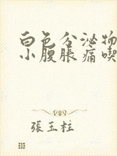 白色分泌物增多小腹胀痛吃什么药