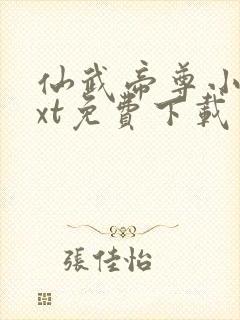 仙武帝尊小说txt免费下载