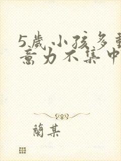 5岁小孩多动注意力不集中