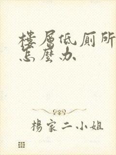 楼层低厕所反味怎么办