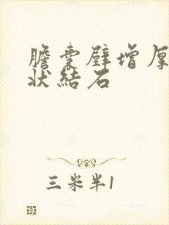 胆囊壁增厚泥沙状结石