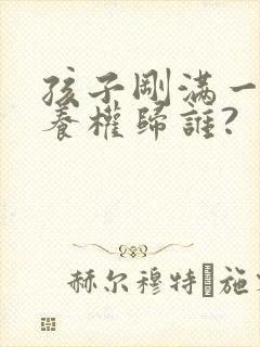 孩子刚满一岁抚养权归谁?