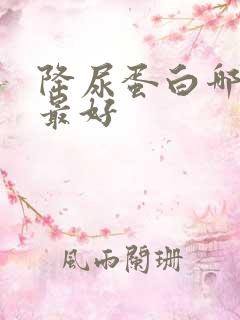 降尿蛋白哪种药最好