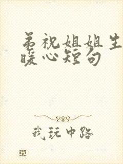 弟祝姐姐生日最暖心短句