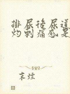 排尿后尿道有烧灼刺痛感是什么原因