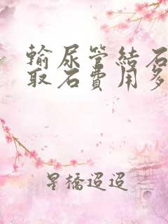 输尿管结石软镜取石费用多少