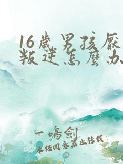 16岁男孩厌学叛逆怎么办孩子