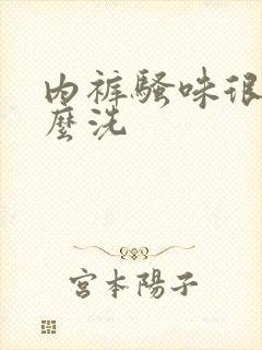 内裤骚味很大怎么洗