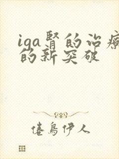 iga肾的治疗的新突破