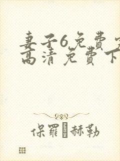 妻子6免费完整高清免费下载版电视剧