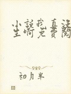 小说我真没想重生啊免费阅读免费