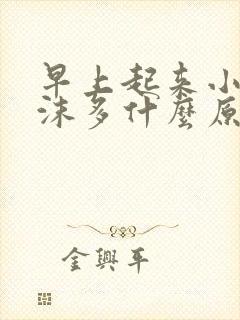 早上起来小便泡沫多什么原因