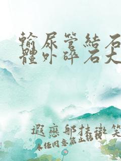 输尿管结石上段体外碎石大概多少钱