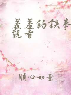 羞羞的铁拳免费观看