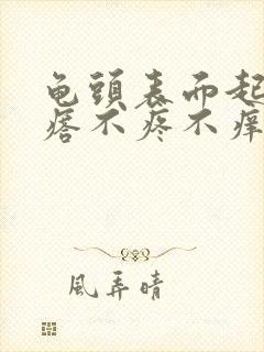 龟头表面起小疙瘩不疼不痒