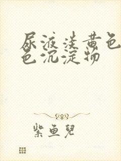 尿液淡黄色有白色沉淀物