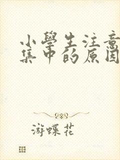 小学生注意力不集中的原因及对策