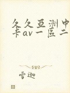 久久亚洲中文不卡av一区二区