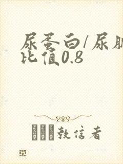 尿蛋白/尿肌酐比值0.8