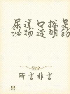 尿道口总是有分泌物透明的