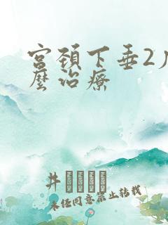 宫颈下垂2度怎么治疗