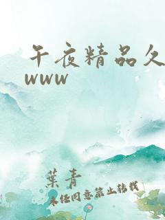 午夜精品久久久www