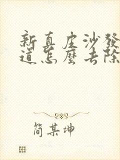 新真皮沙发有味道怎么去除