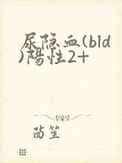 尿隐血(bld)阳性2+