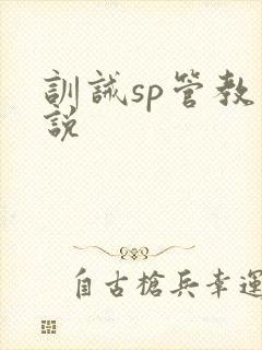 训诫sp管教小说