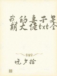 我的妻子是大乘期大佬txt全本