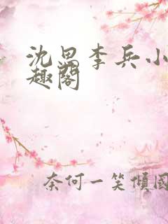 沈思李兵小说笔趣阁